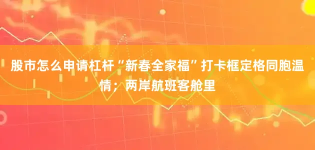 股市怎么申请杠杆“新春全家福”打卡框定格同胞温情；两岸航班客舱里