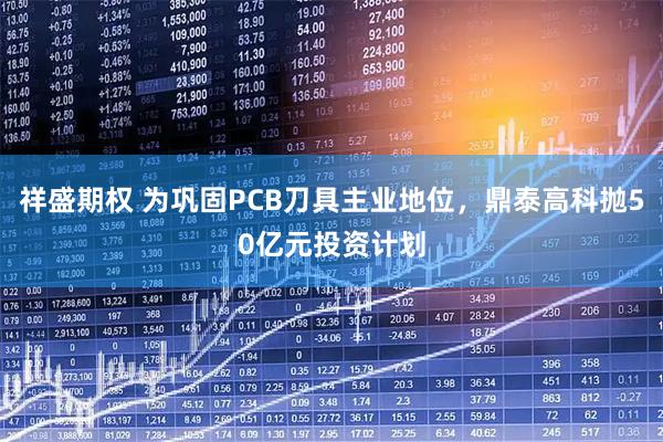 祥盛期权 为巩固PCB刀具主业地位，鼎泰高科抛50亿元投资计划